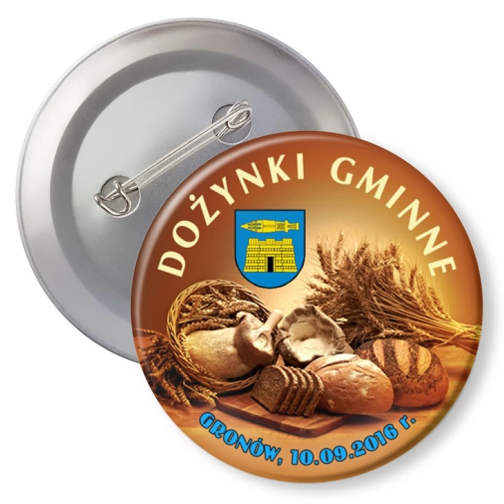 przypinka z agrafką Dożynki - Gmina Zgorzelec