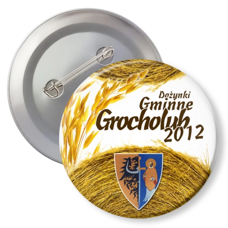 przypinka z agrafką Dożynki Gminne 2012 Grocholub