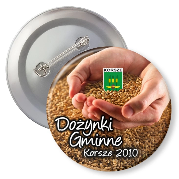 przypinka z agrafką Dożynki Gminne - Korsze 2010