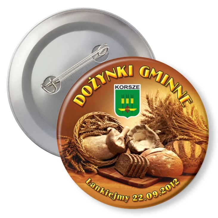 przypinka z agrafką Dożynki Gminne - Łankiejmy 2012