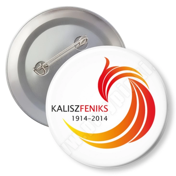 przypinka z agrafką Feniks Kalisz