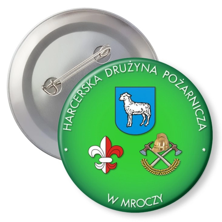 przypinka agrafka Harcerska Drużyna Pożarnicza