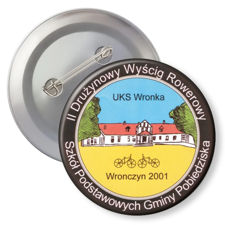 przypinka z agrafką II Drużynowy Wyścig Rowerowy