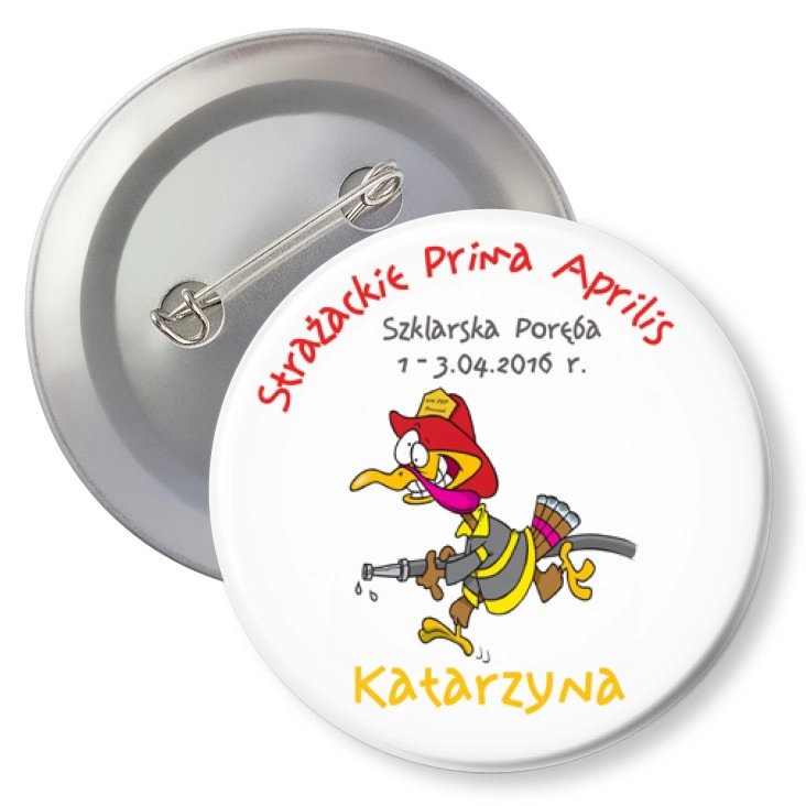 przypinka z agrafką Indyk