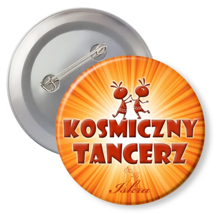 przypinka z agrafką Iskra - Kosmiczny Tancerz