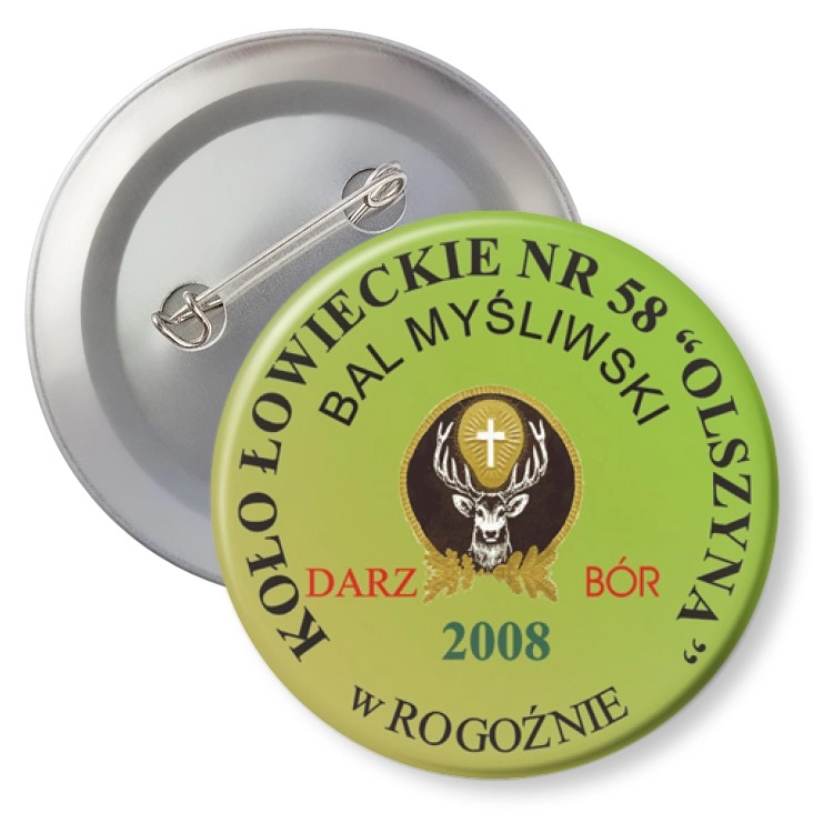 przypinka z agrafką Koło Łowieckie Olszyna Rogoźno