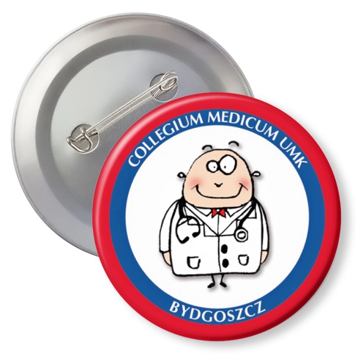 przypinka z agrafką Lekarz Collegium Medicum
