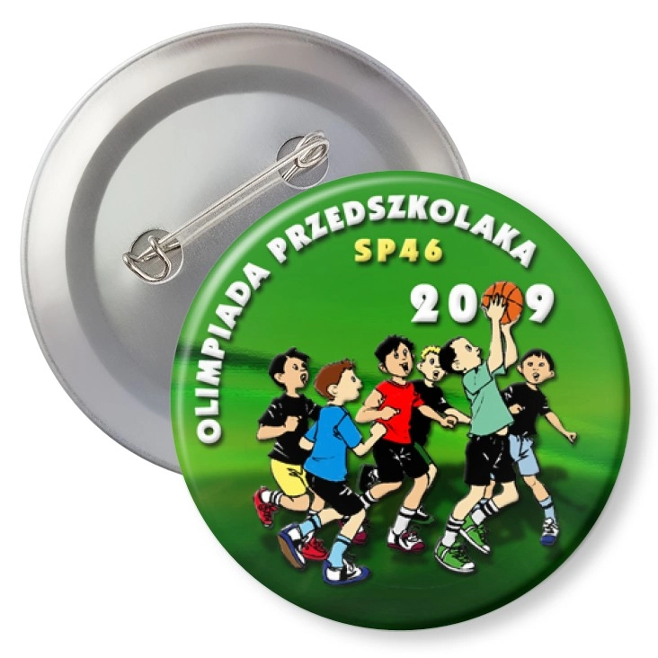 przypinka z agrafką Olimpiada Przedszkolaka
