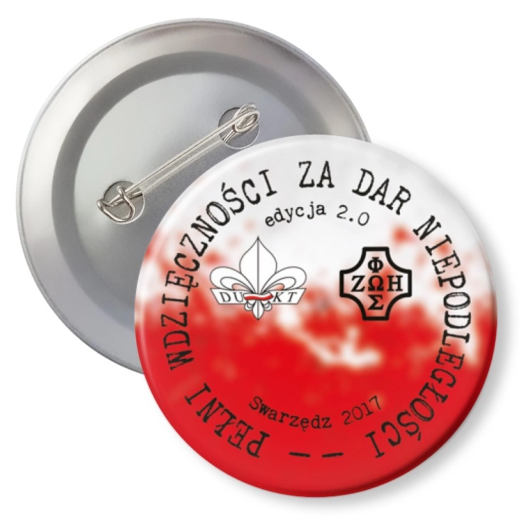 przypinka agrafka Pełni wdzięczności - 9 SDH