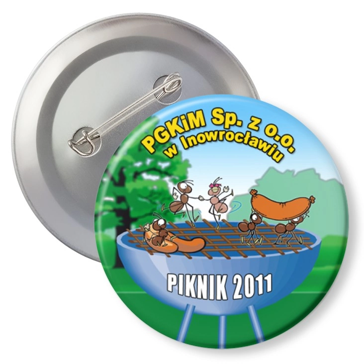 przypinka z agrafką PGKiM Sp. z o.o. w Inowrocławiu