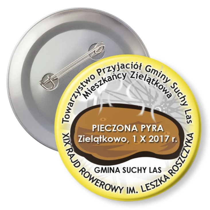 przypinka z agrafką Pieczona Pyra 2017