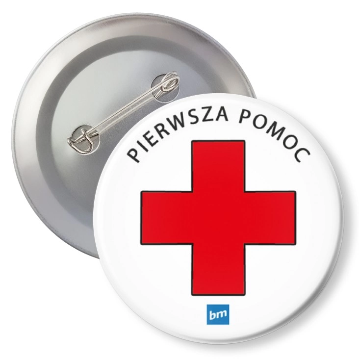 przypinka z agrafką Pierwsza pomoc
