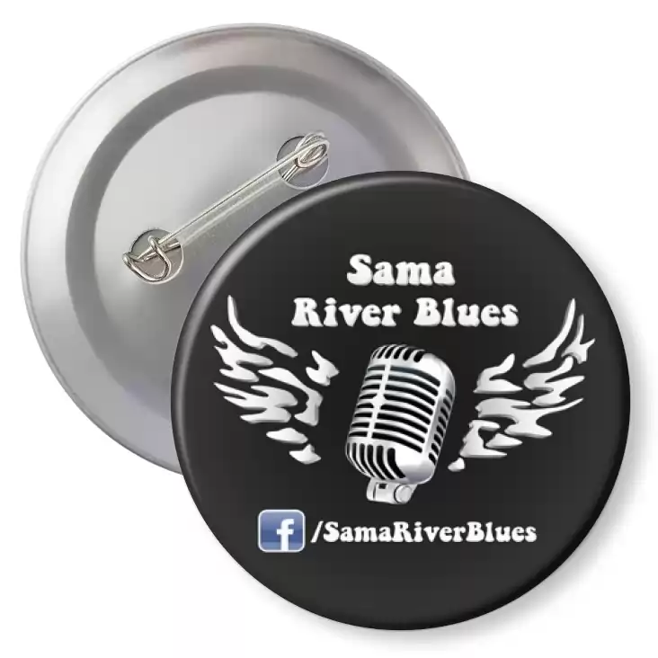 przypinka z agrafką Sama River Blues