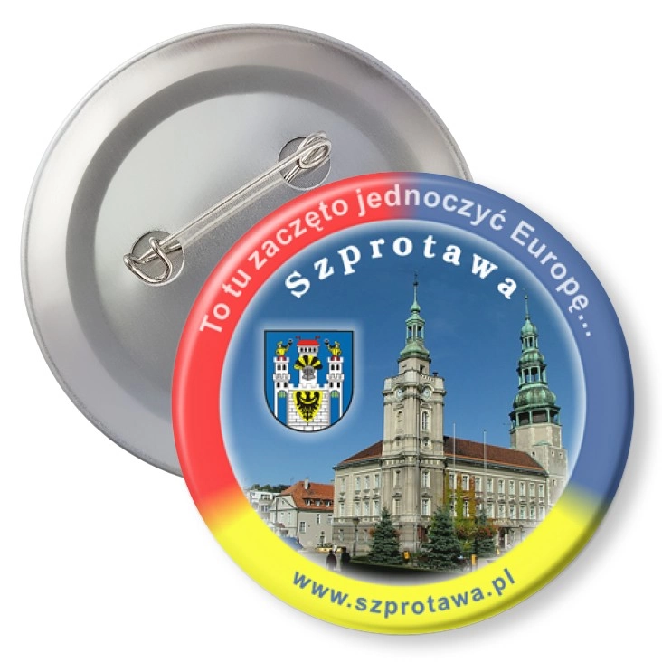 przypinka z agrafką Szprotawa