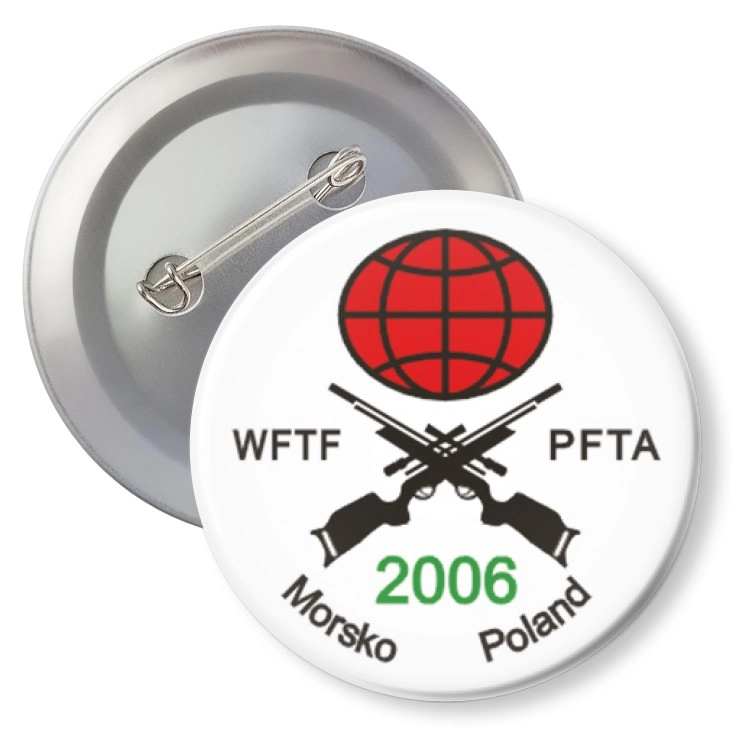 przypinka z agrafką WFTF PFTA Morsko