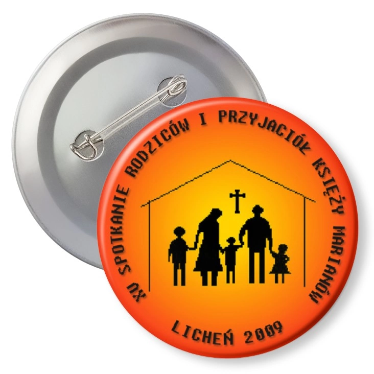 przypinka z agrafką XV Spotkanie Rodziców i Przyjaciół Księży Marianów