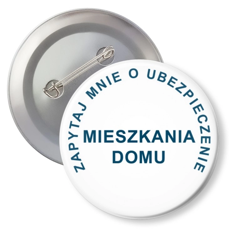 przypinka z agrafką Zapytaj mnie...
