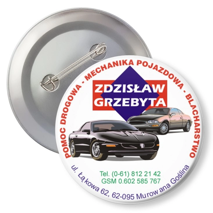 przypinka z agrafką Zdzisław Grzebyta