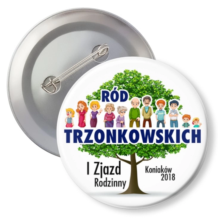 przypinka z agrafką Zjazd Rodzinny