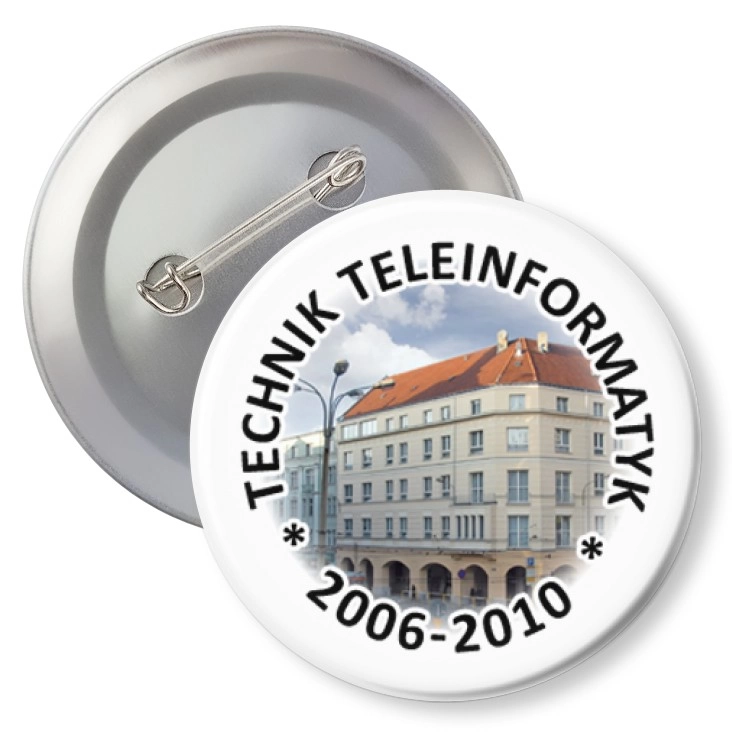 przypinka z agrafką ZSK Technik Teleinformatyk