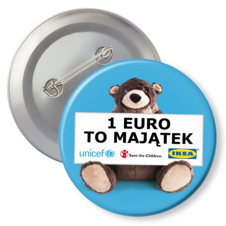 przypinka z agrafką 1 euro to majątek