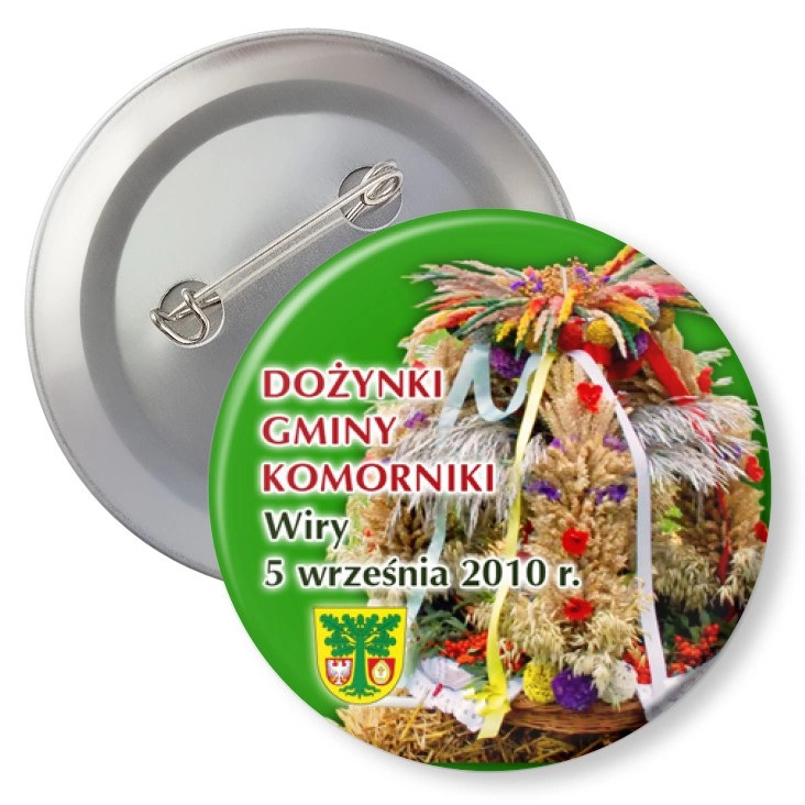 przypinka z agrafką Dożynki Gminy Komorniki 2010