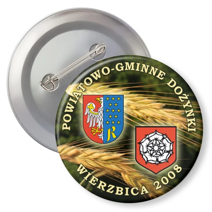 przypinka agrafka Dożynki Wierzbica 2008