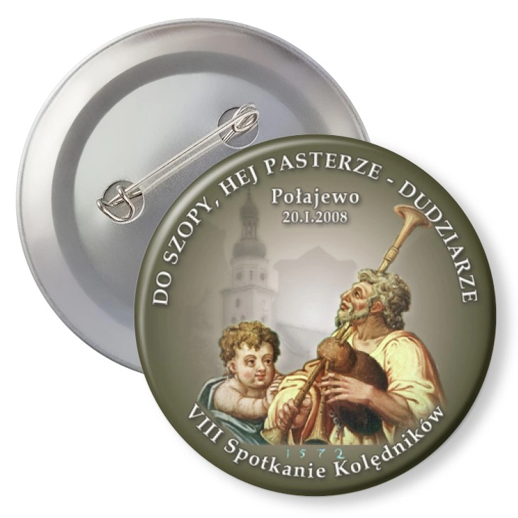przypinka z agrafką Dudziarze 2008