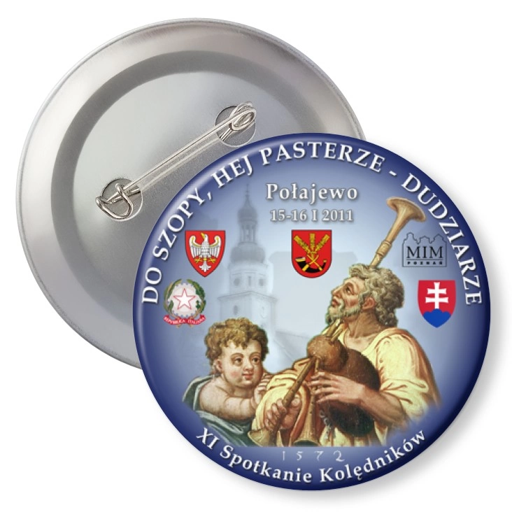 przypinka z agrafką Dudziarze 2011
