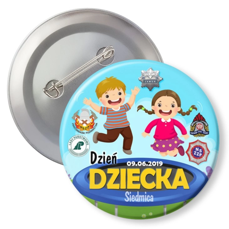 przypinka z agrafką Dzień Dziecka 2018