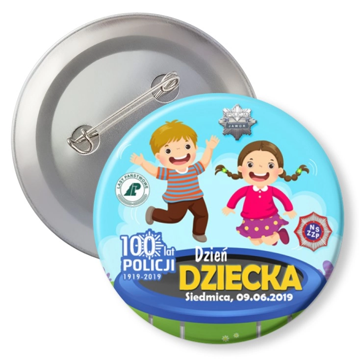 przypinka z agrafką Dzień Dziecka 2019