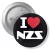 Przypinka z agrafką I love NZS Katowice