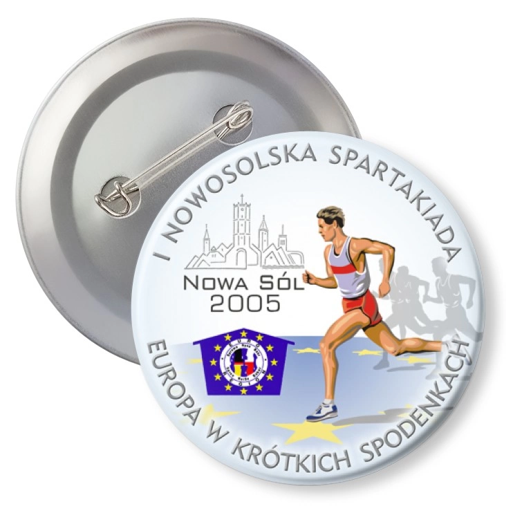 przypinka z agrafką I Nowosolska Spartakiada