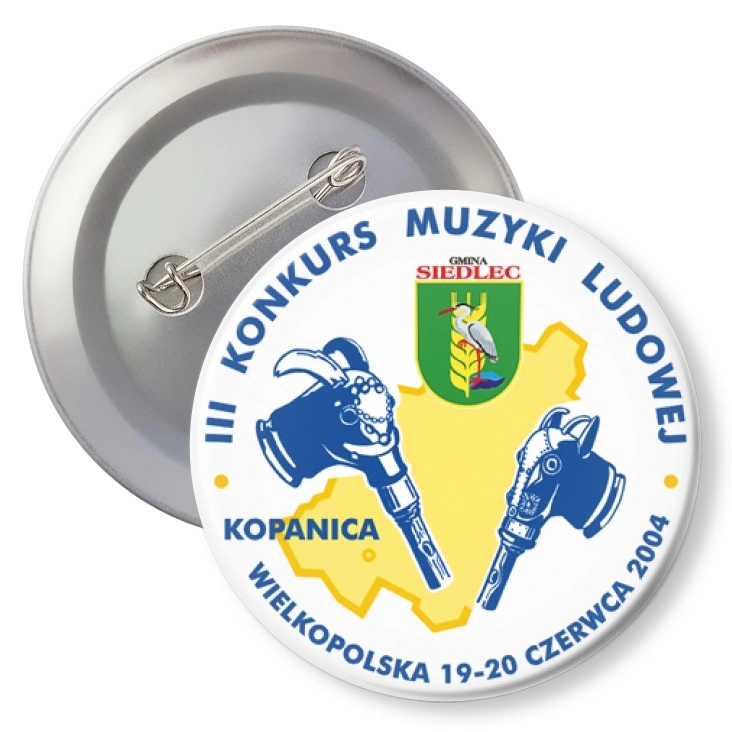 przypinka agrafka II Konkurs Muzyki Ludowej 