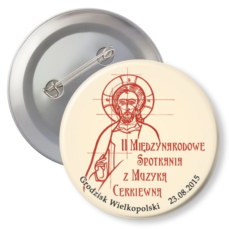 przypinka z agrafką II Międzynarodowe Spotkania z Muzyką Cerkiewną 2015