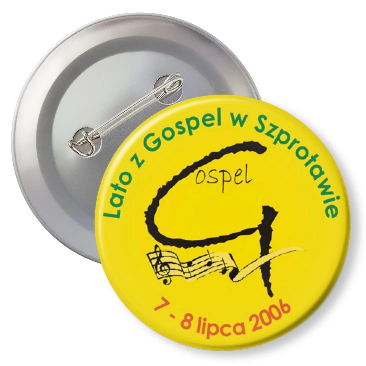 przypinka z agrafką Lato z Gospel w Szprotawie