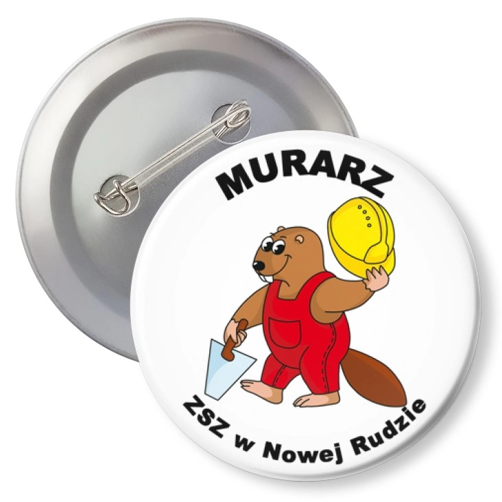 przypinka z agrafką Murarz
