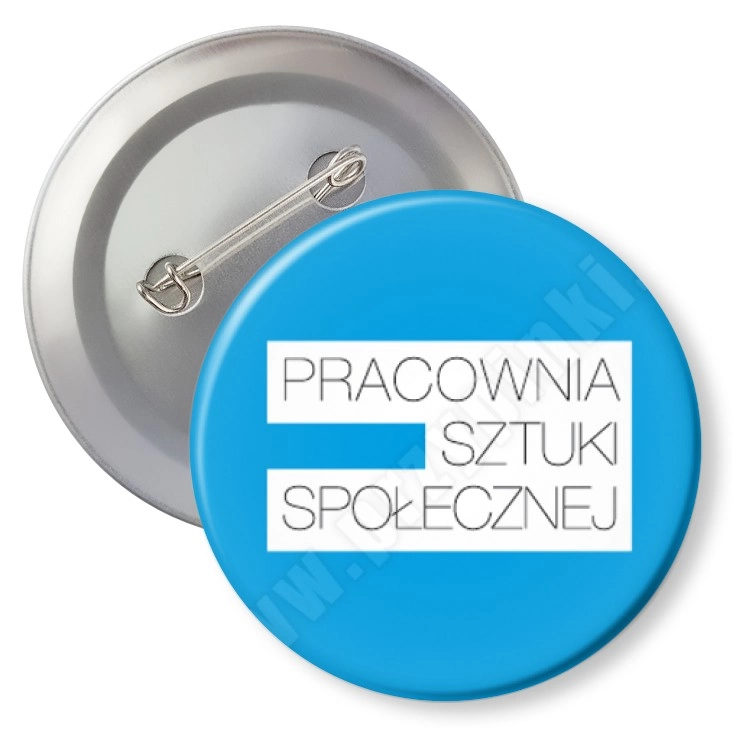 przypinka z agrafką Pracownia Sztuki Społecznej