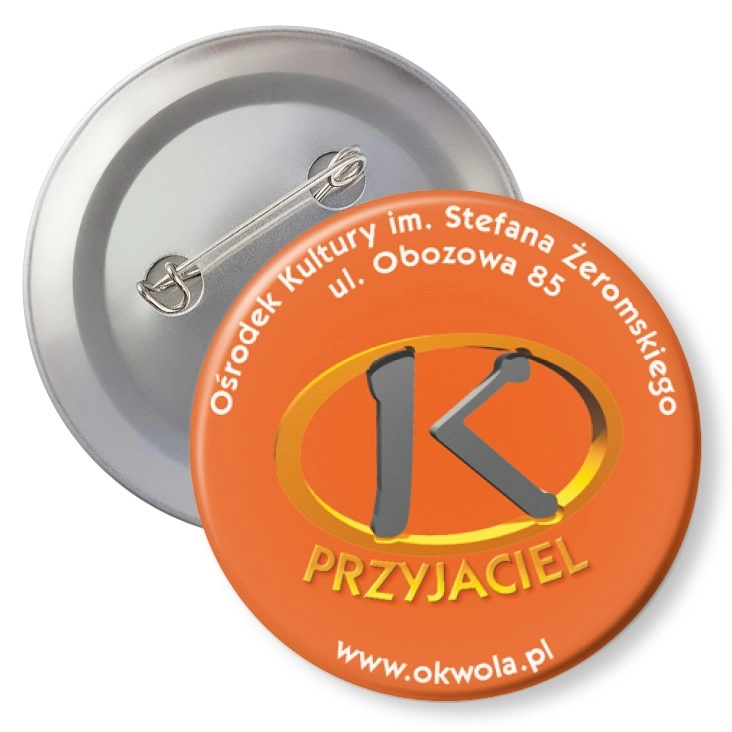 przypinka agrafka Przyjaciel