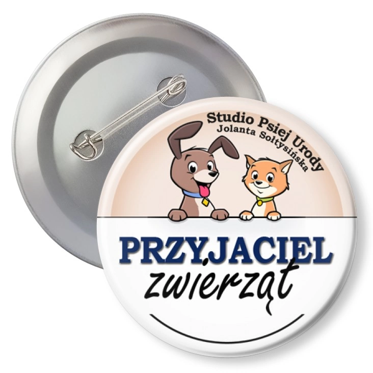 przypinka z agrafką Przyjaciel Zwierząt