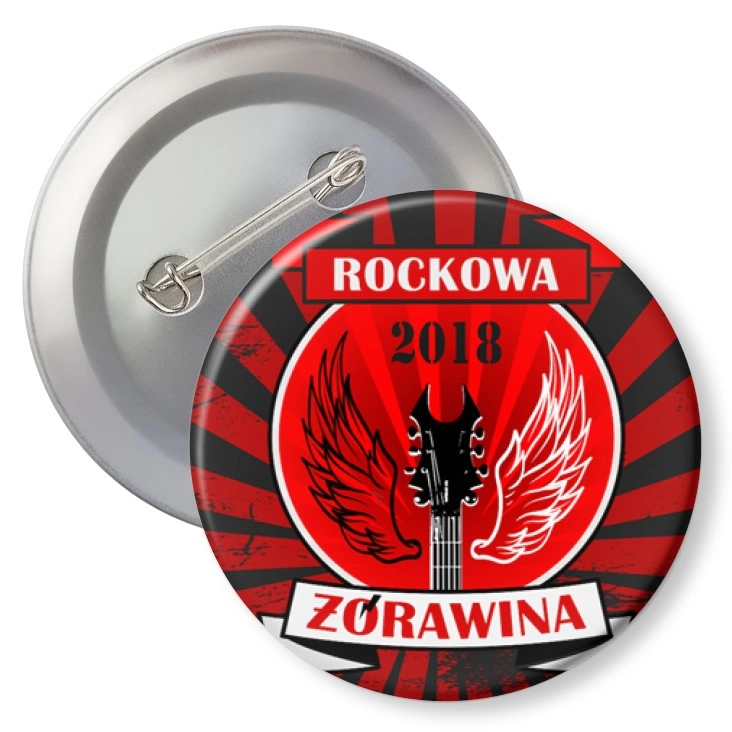 przypinka z agrafką Rockowa Żórawina