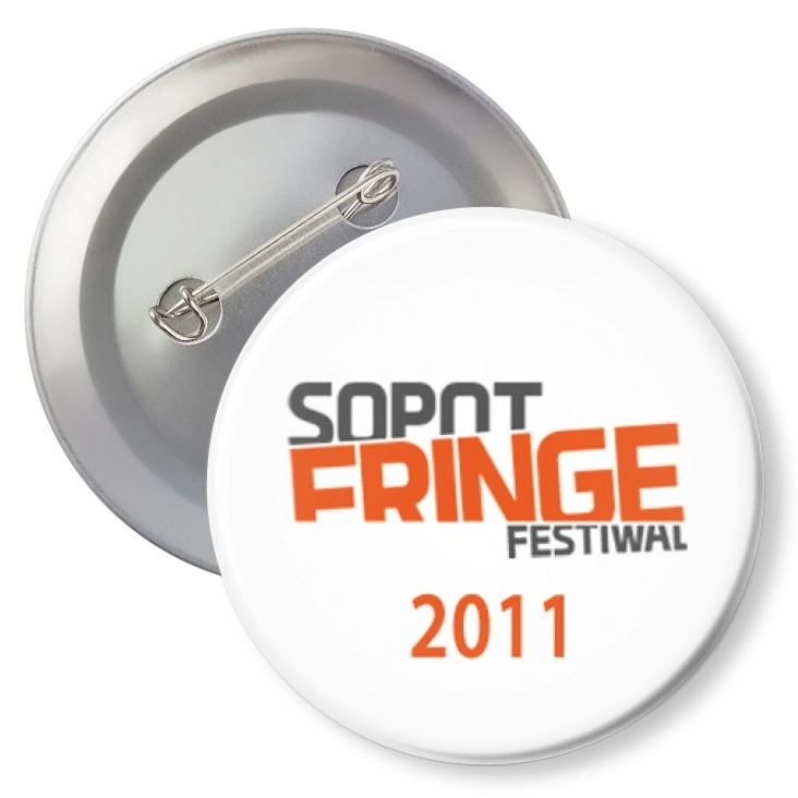 przypinka z agrafką Sopot Fringe 2011