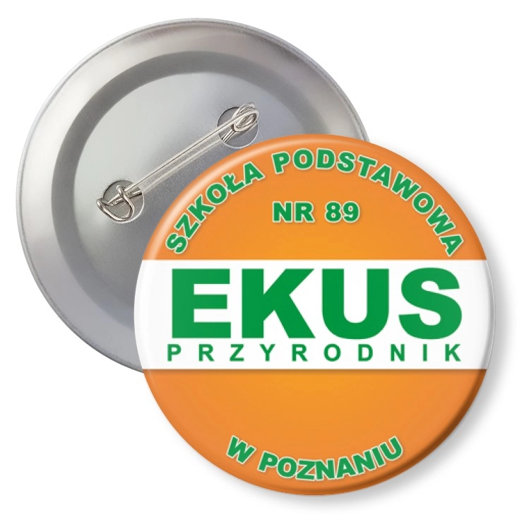 przypinka z agrafką SP nr 89 EKUS Przyrodnik
