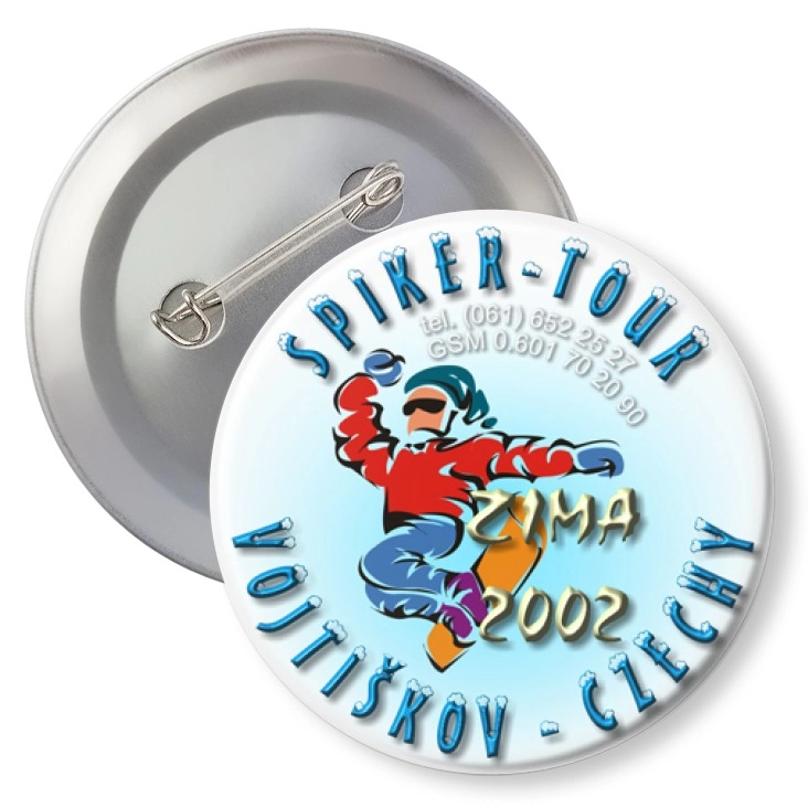 przypinka z agrafką Spiker-Tour Czechy