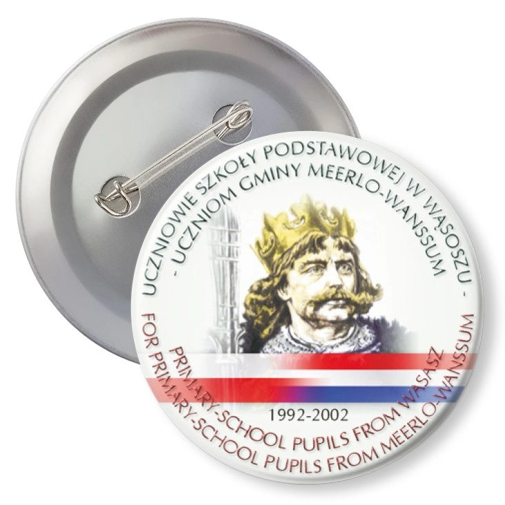 przypinka z agrafką Szkoła Podstawowa w Wąsoszu