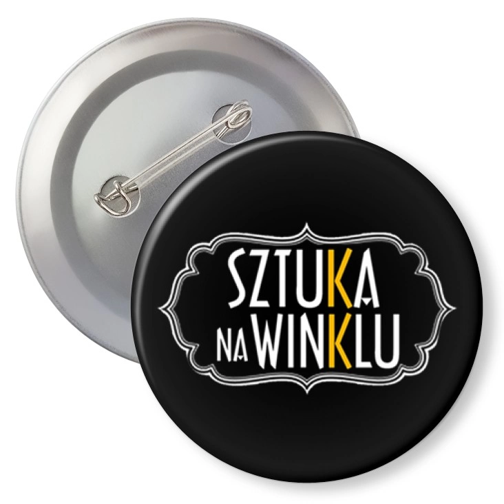 przypinka z agrafką Sztuka na winklu