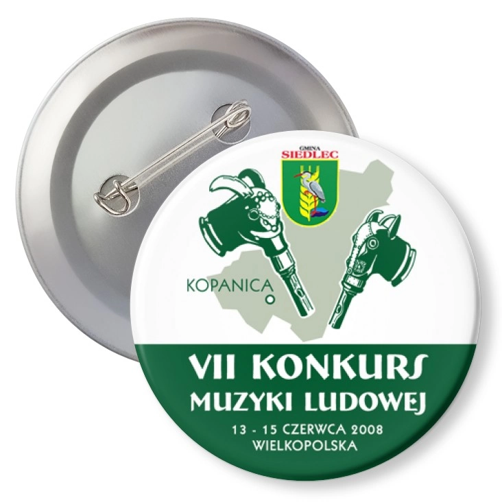 przypinka z agrafką VII Konkurs Muzyki Ludowej