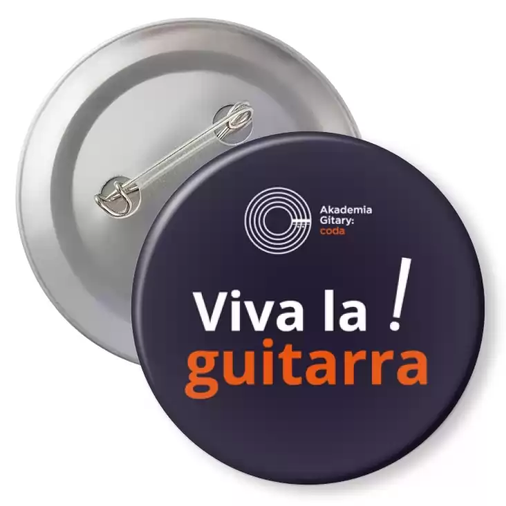 przypinka z agrafką Viva la guitarra