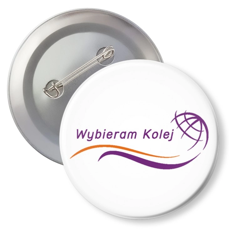 przypinka z agrafką Wybieram kolej B