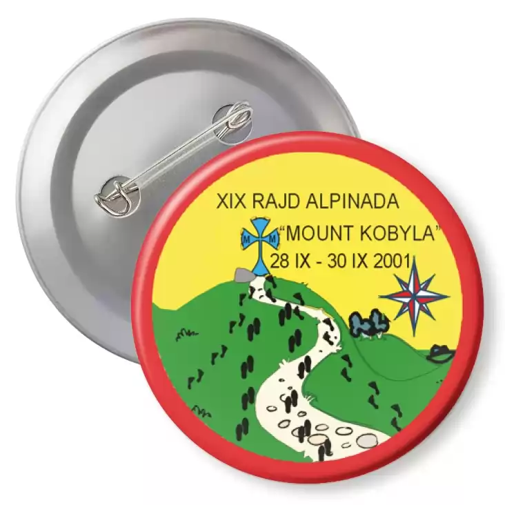 przypinka z agrafką XIX Rajd Alpinada Mount Kobyla